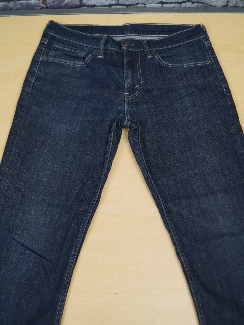 Levis 511 Jeans Slim Fit Straight Leg Dark Blue Denim Red Tab Mens 31 x 30
